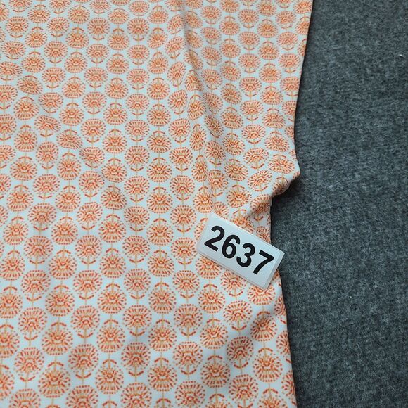 Boho Tunic Top XL Orange Blue Tassel V-Neck Caftan Blouse Lightweight Nylon... - Picture 8 of 8